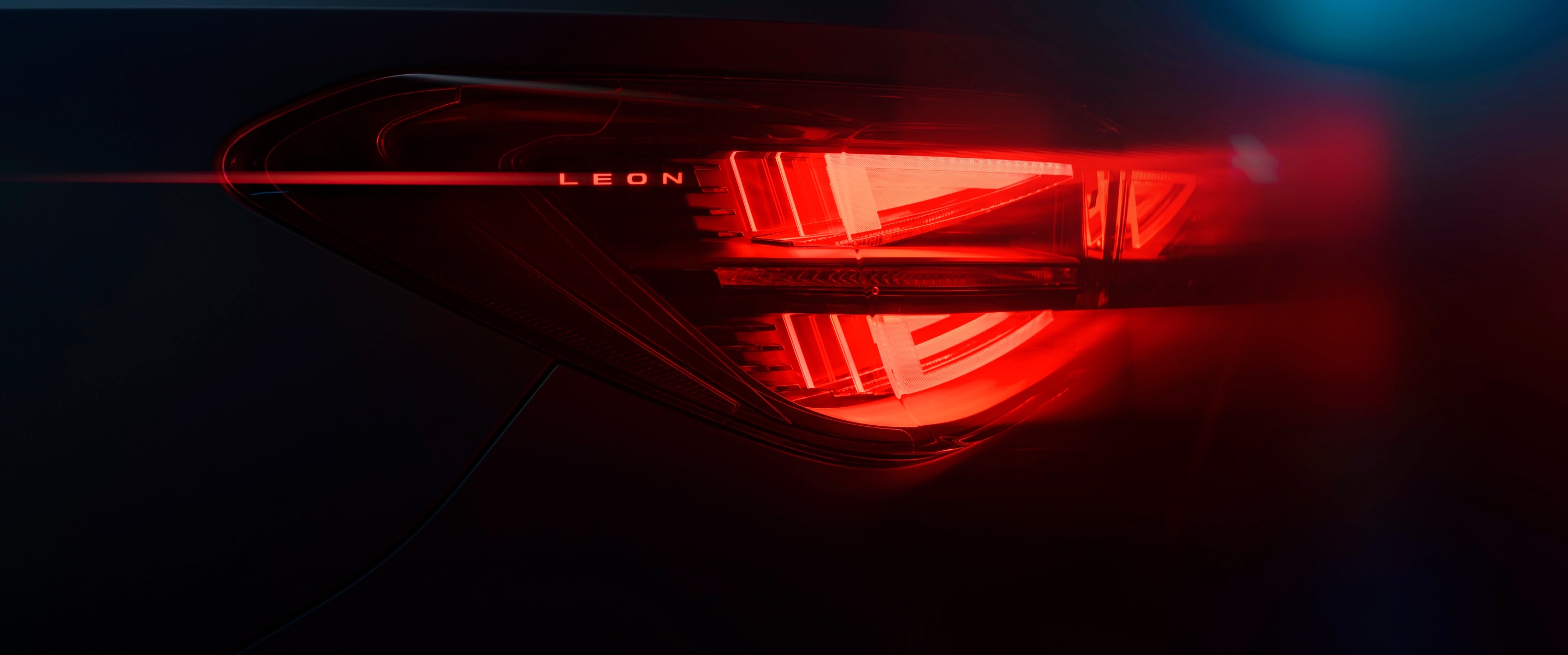 Rear LED light of the Leon CUPRA