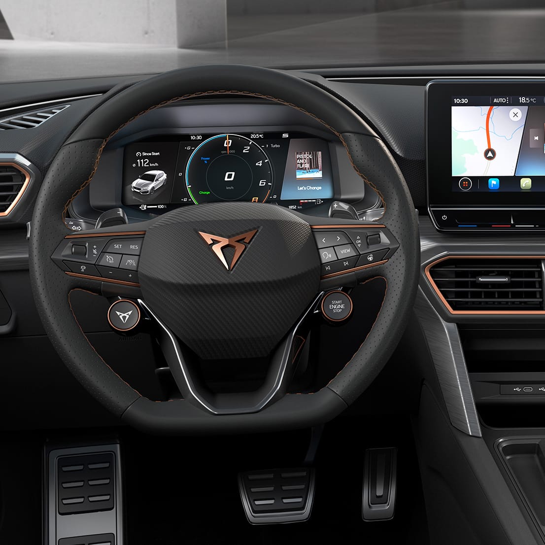 CUPRA Leon steering wheel